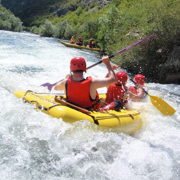 Rafting on river Cetina