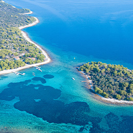 Ganztagesausflug Blaue Lagune und 3 Inseln von Trogir